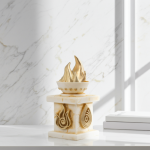 Skulptur das heilige Feuer